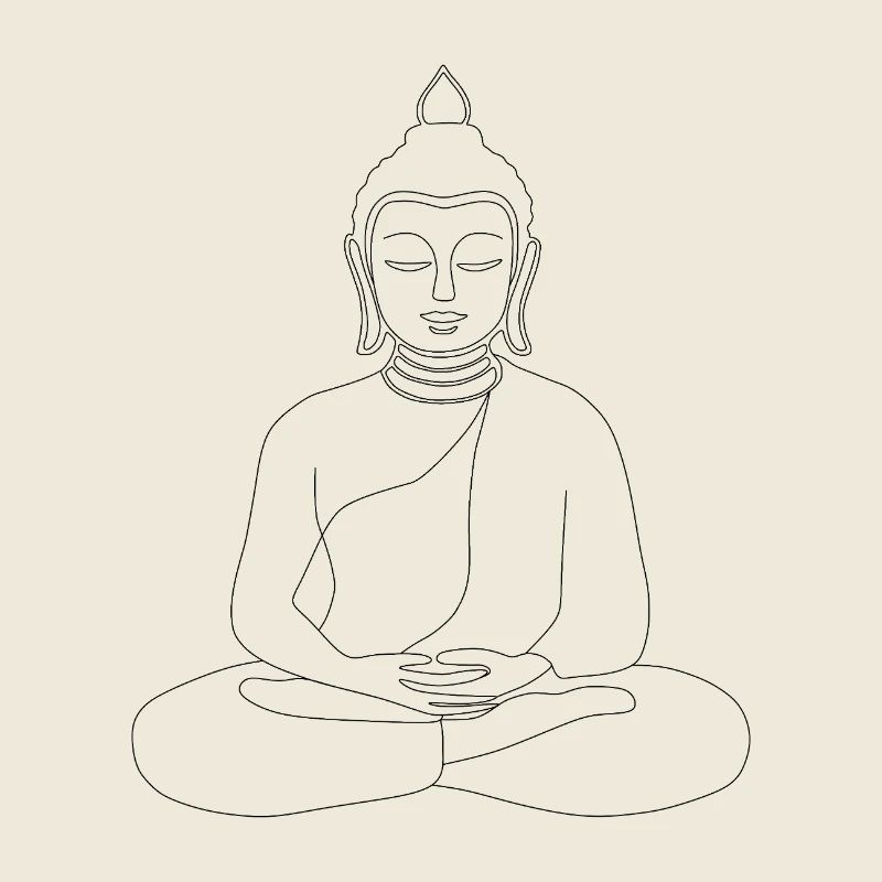 Contour de Bouddha