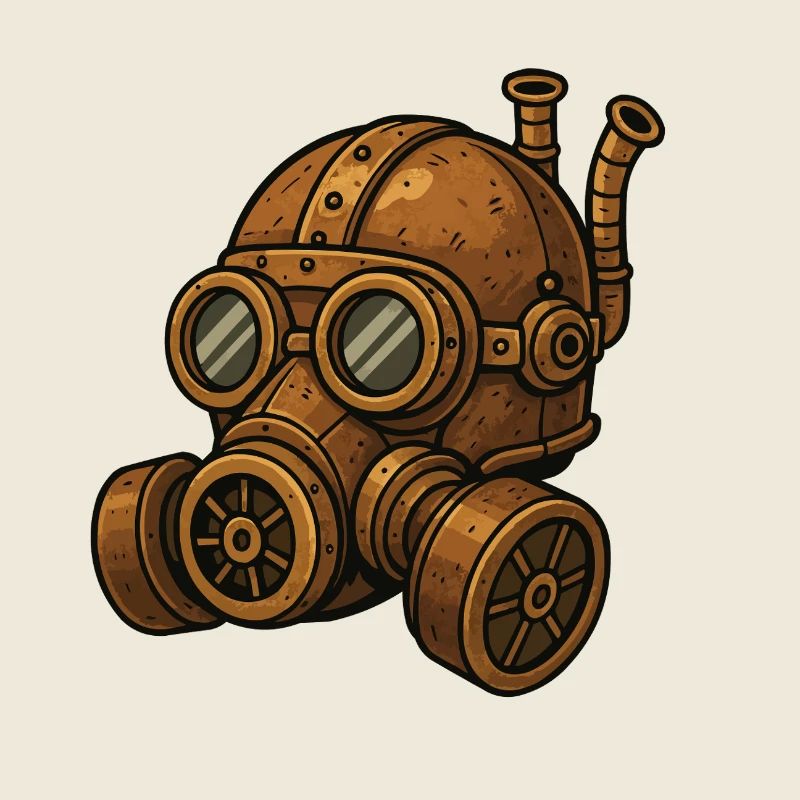 Masque à gaz Steampunk