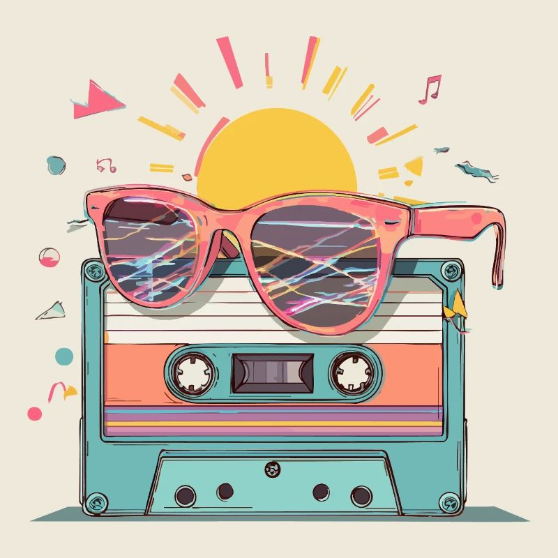 Retro Kassette – Vintage Summer Vibes.