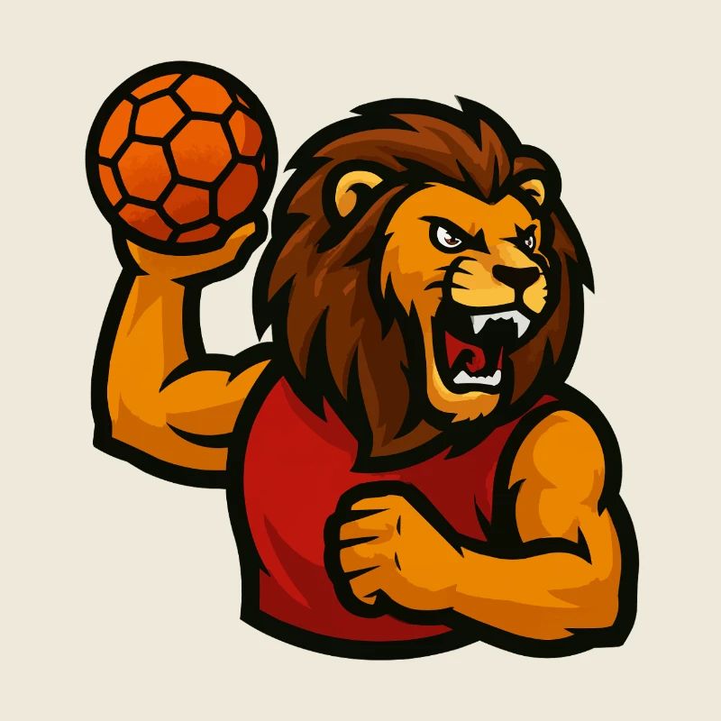 Löwe Handball comic