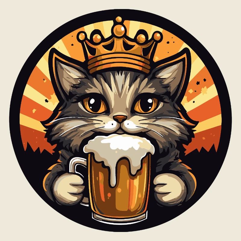 Katze Bier
