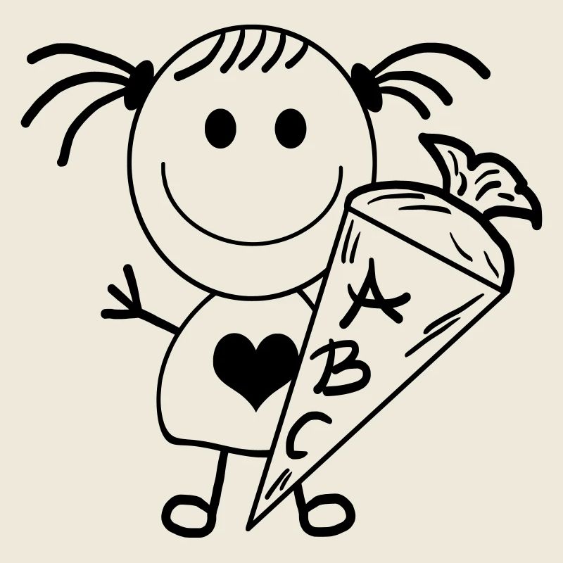 Schulkind Strichmädchen