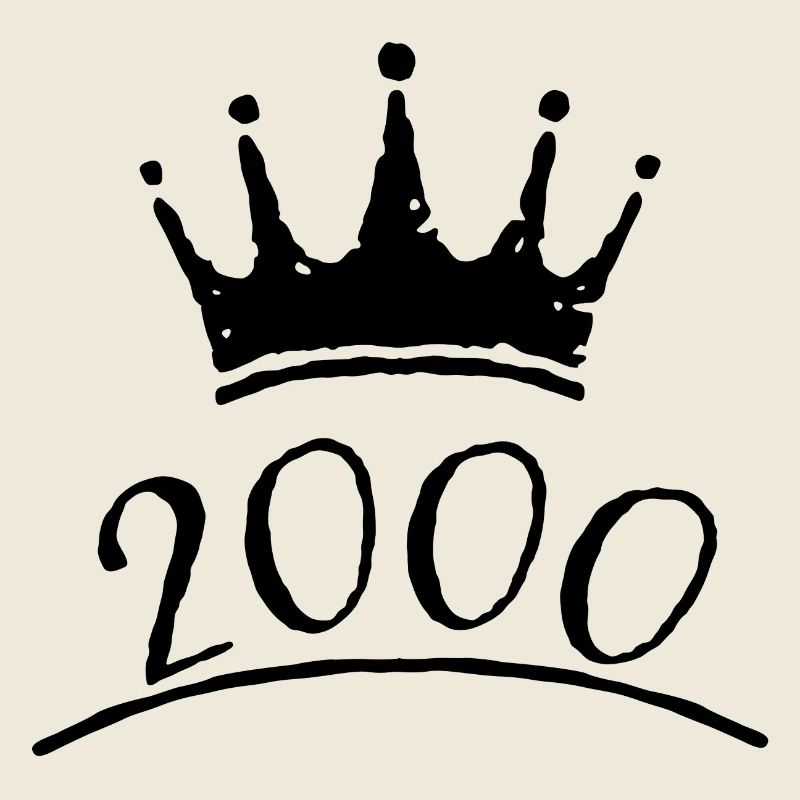 Krone 2000 Year of birth Tshirt design