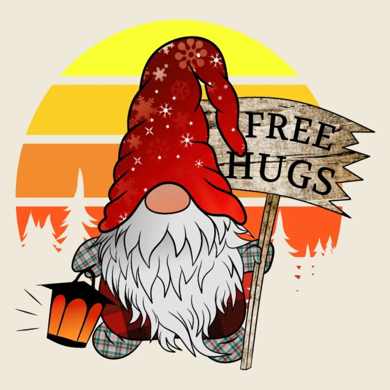 Gnom Weihnachts Wichtel mit Gratis Umarmung