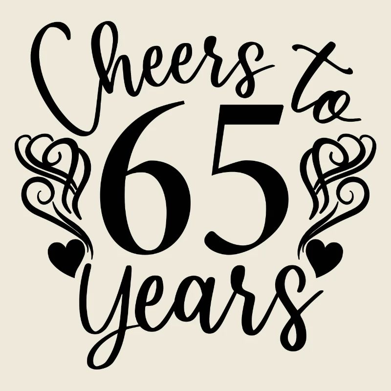 Vive 65 ans 65e anniversaire