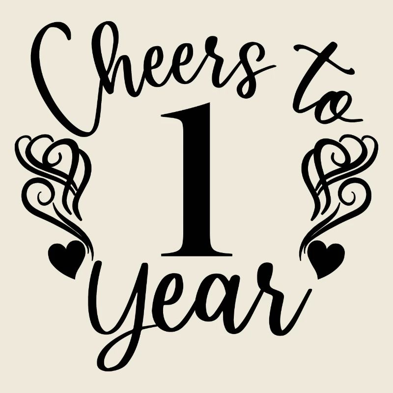 Prost auf 1 Jahr 1. Geburtstag