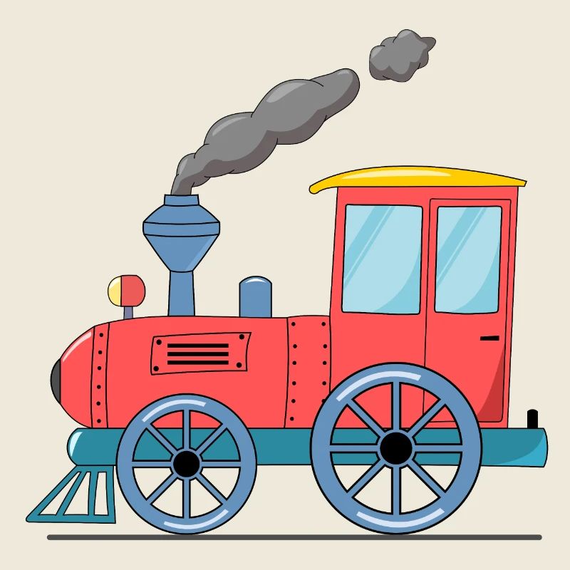 Children's train railway pink