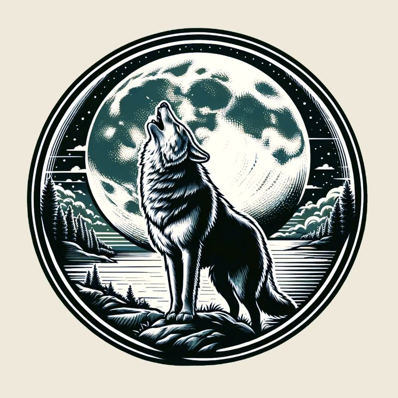 Wolf Mond Werwolf Heulen