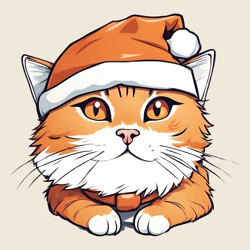 Christmas Orange Cat