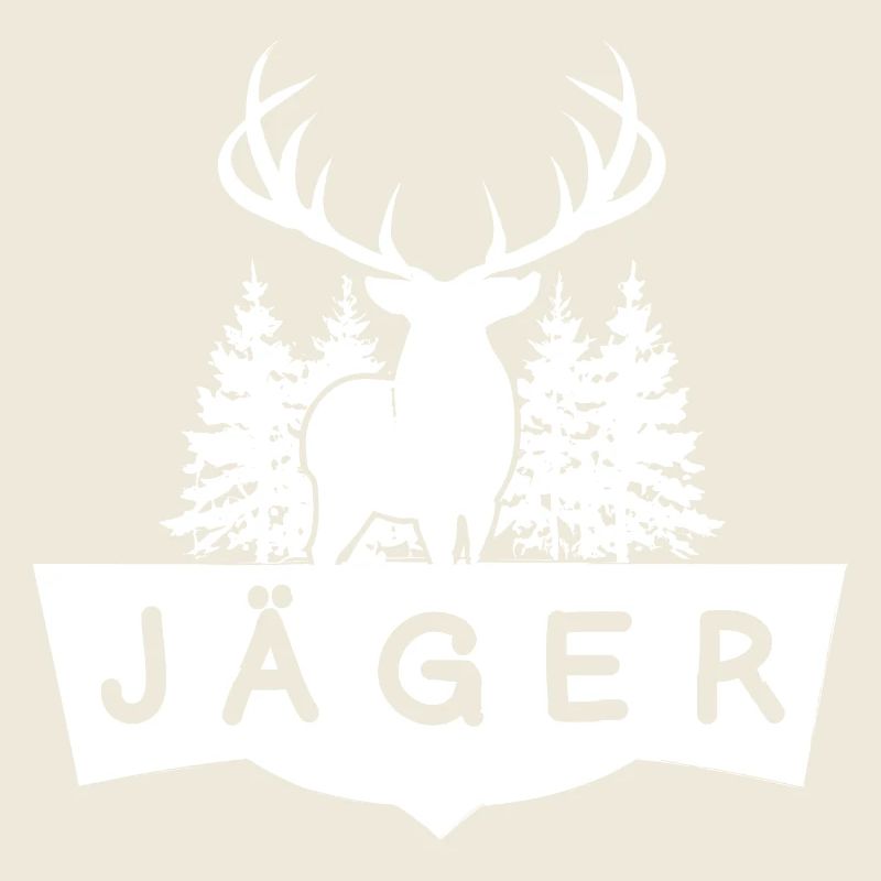 Chasseur de cerfs dans la forêt