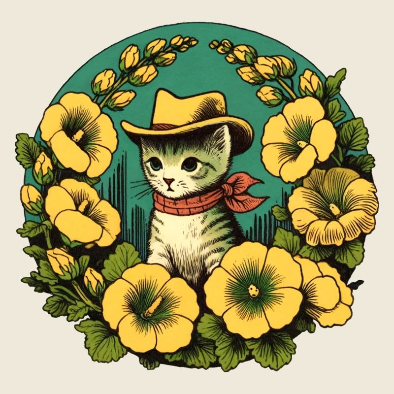 Chat Cowboy du Far West
