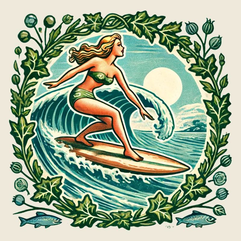 Surfer-Mädchen