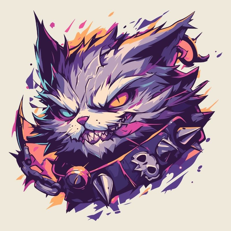 menacing cat