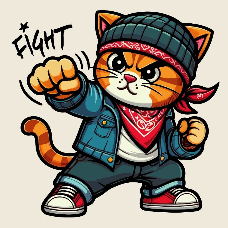 Chat forcé : Combat