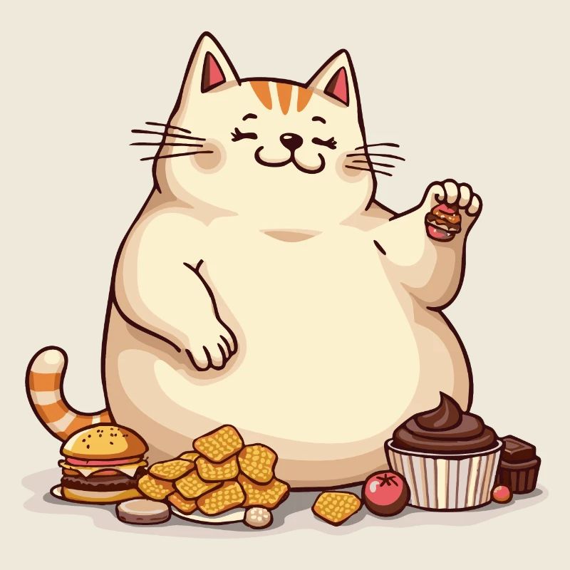 Naschkatze – Eine gefräßige Katze