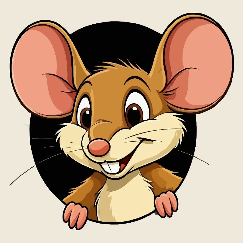 La souris sort du trou