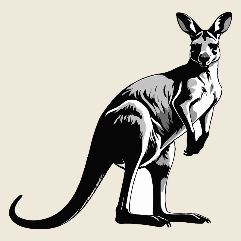 Kangaroo - Cute Australian Pet Design