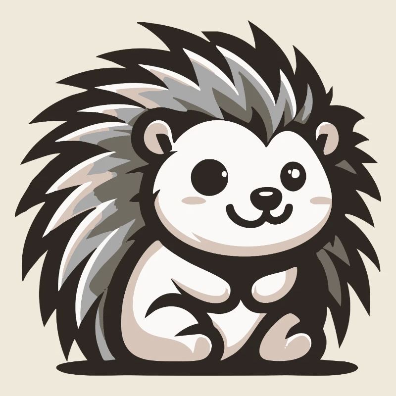 Fourrure grise et blanche du hérisson