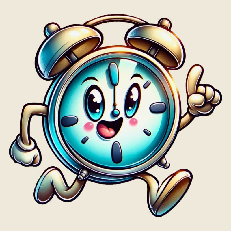 Rush Hour Alarm! Whimsical Running Clock