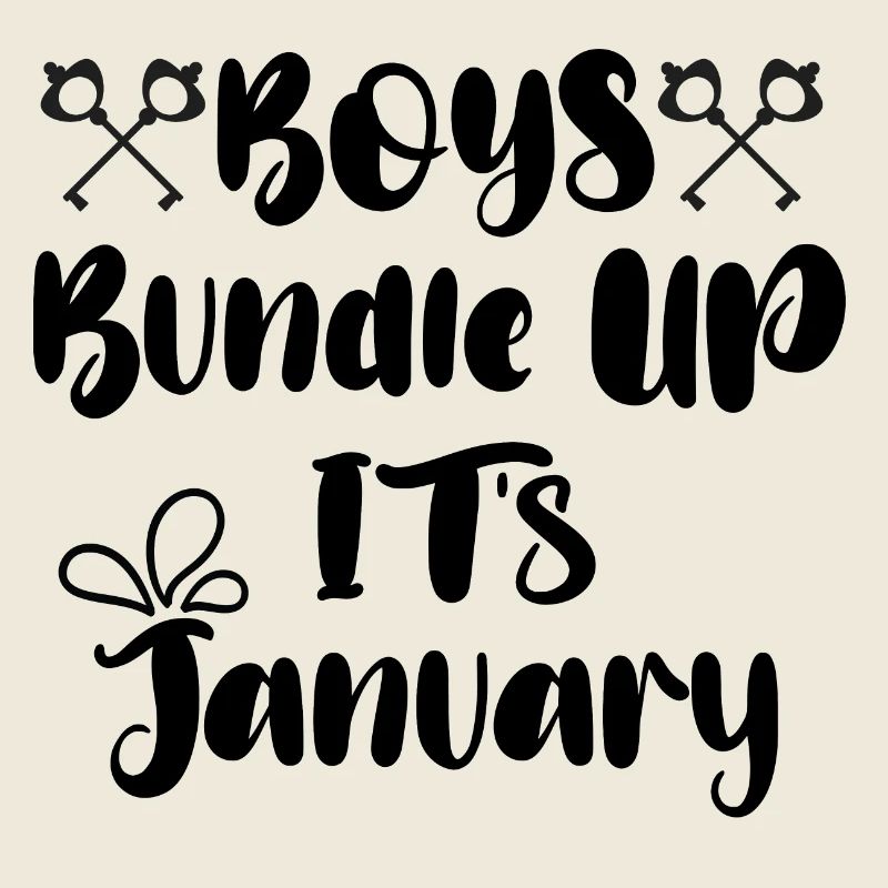 boys bundel up its january