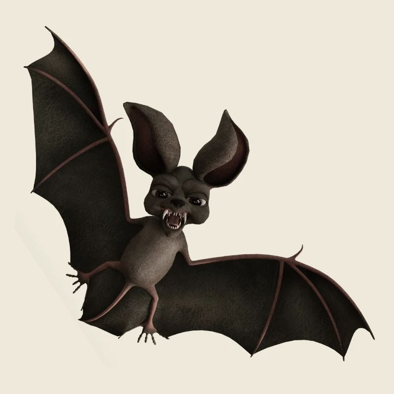 Fledermaus wütend auf die Welt