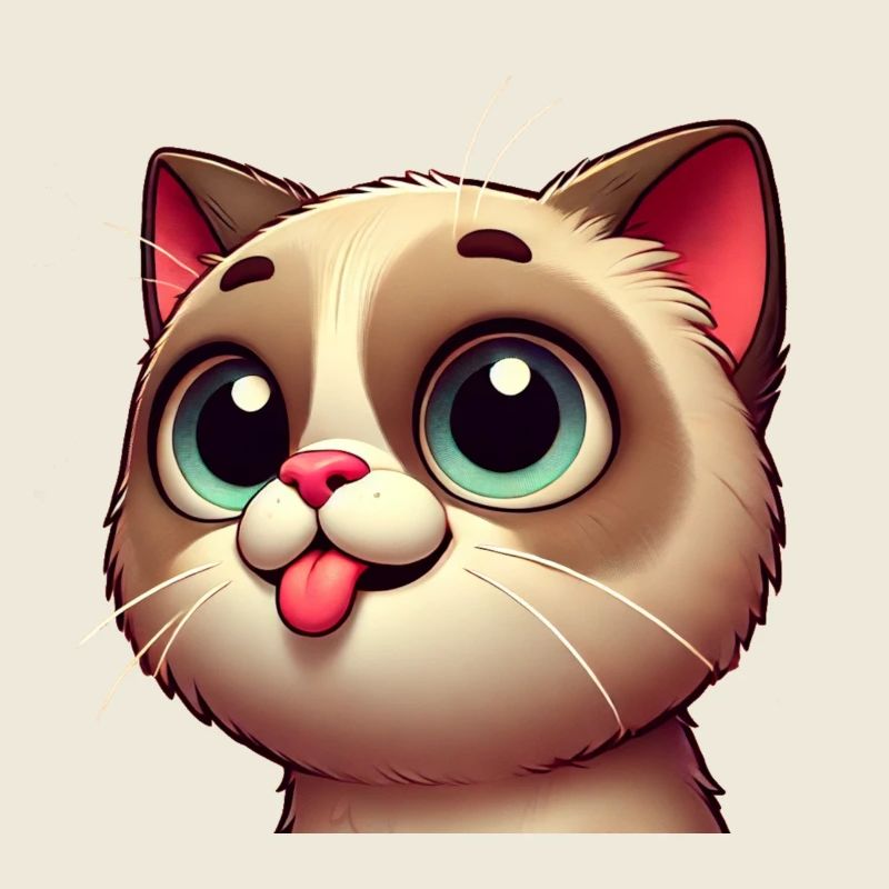 cute cat with big eyes