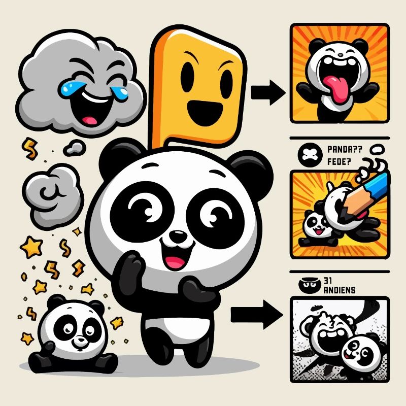 Funny Panda Emotions