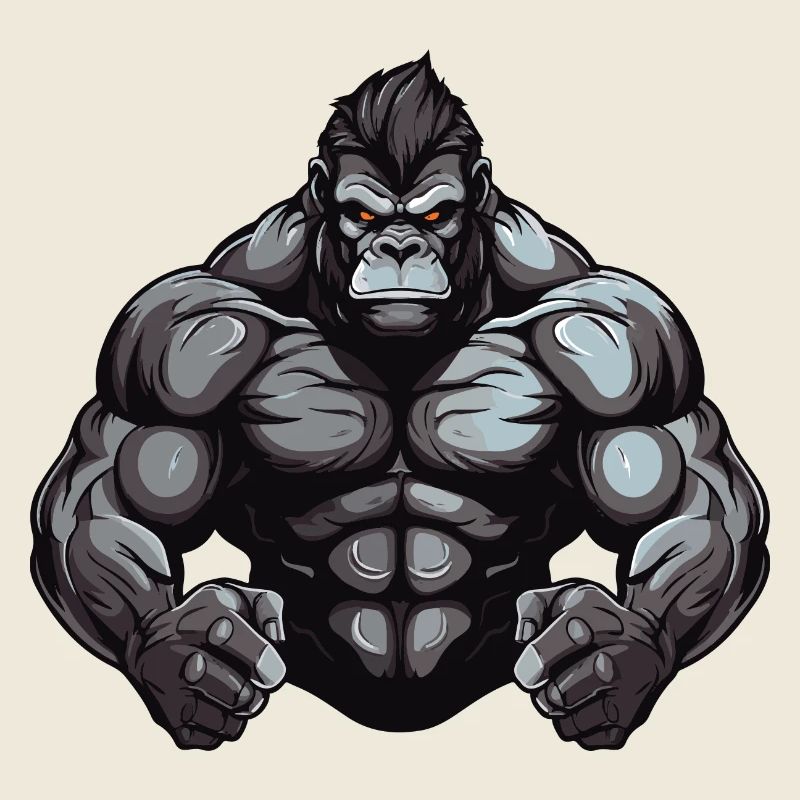 Gorilla Gym Muscles Bête