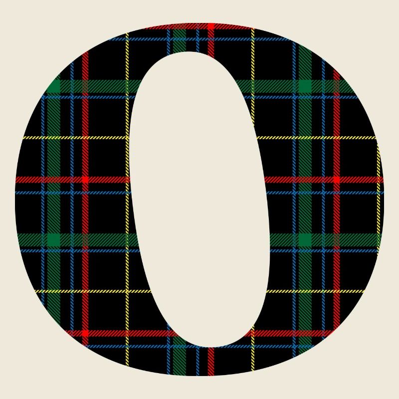 Monogramm o schottischer Tartan