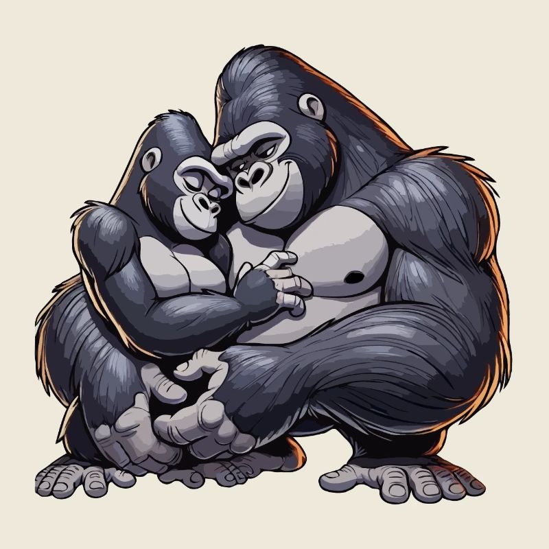 Couple de gorilles 6