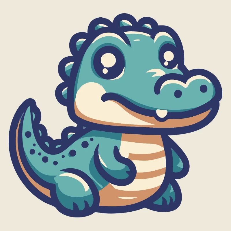 Lächelnder Alligator