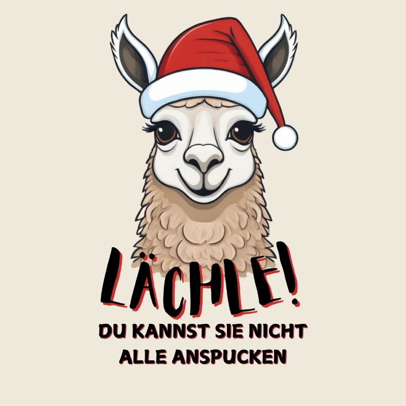 Llama Christmas Smile