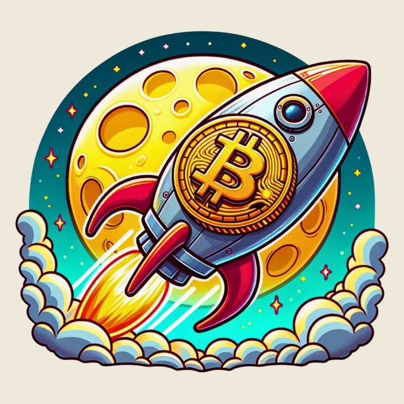 Vers la Lune ! 🚀 Fusée Bitcoin