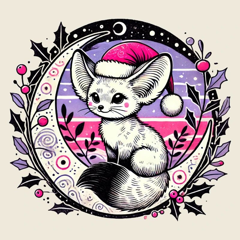 Christmas Fennec Fox