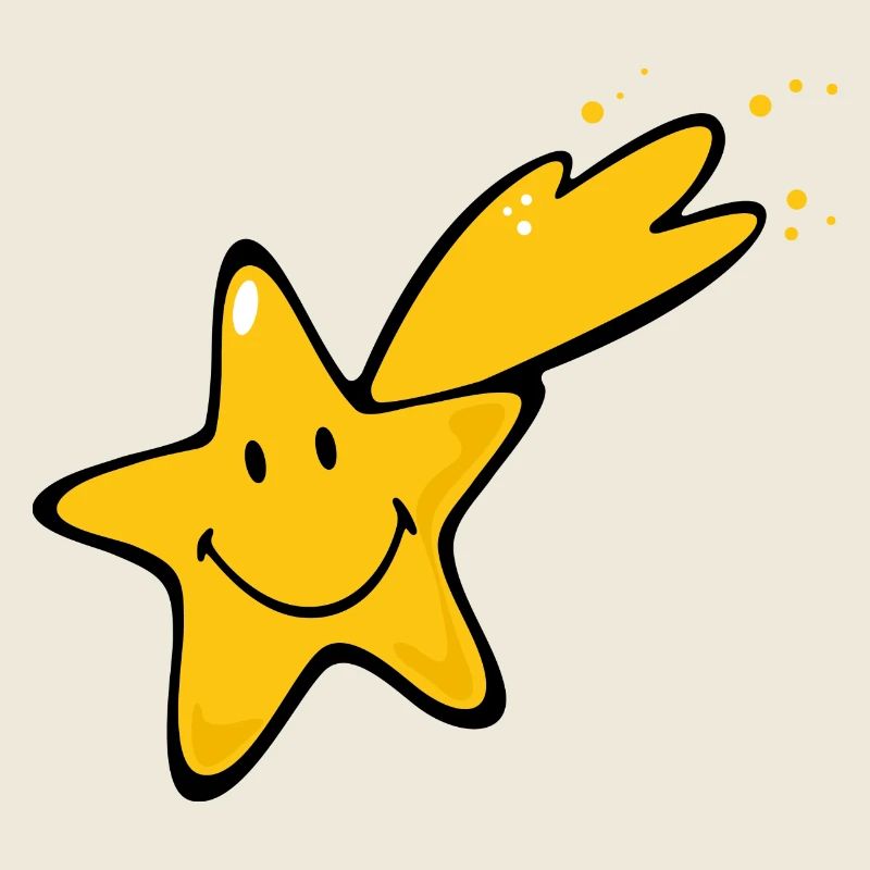 Smiley Shooting Star