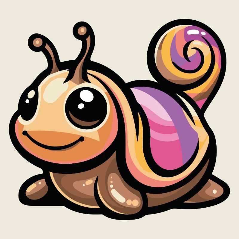 Bande dessinée d’escargot