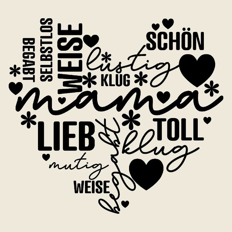 Mama Herz - Muttertag Geburtstag