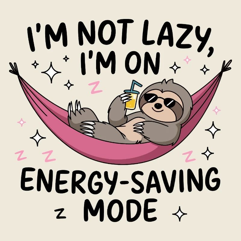 Lazy Sloth Energieeinsparung