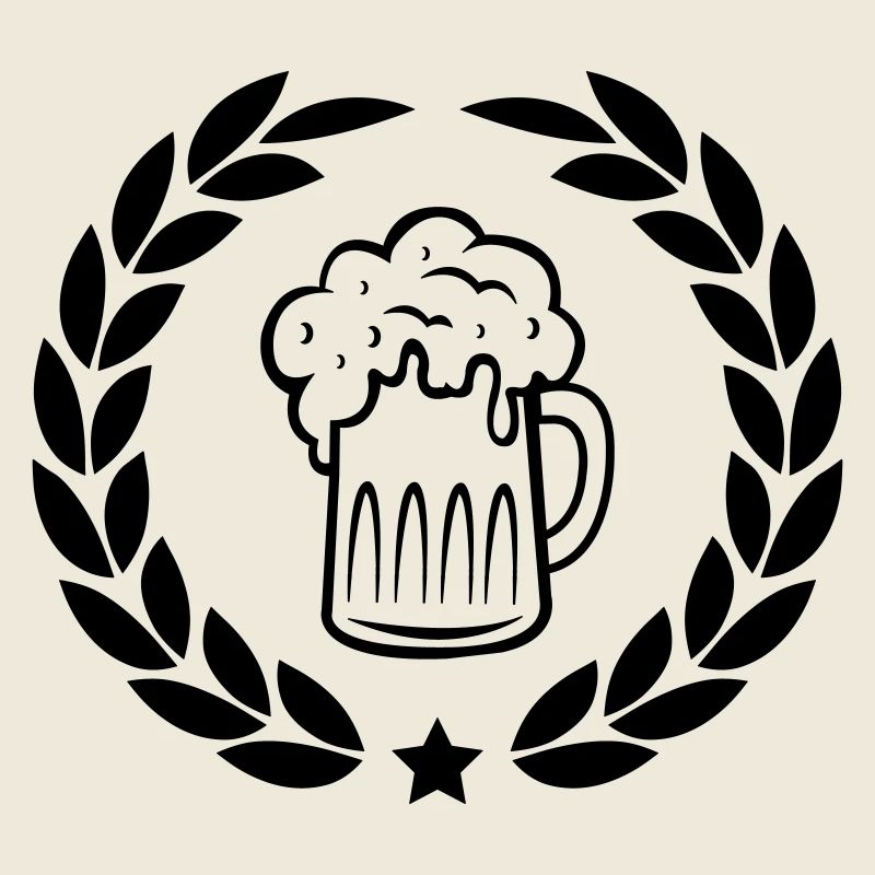 Couronne de laurier de bière
