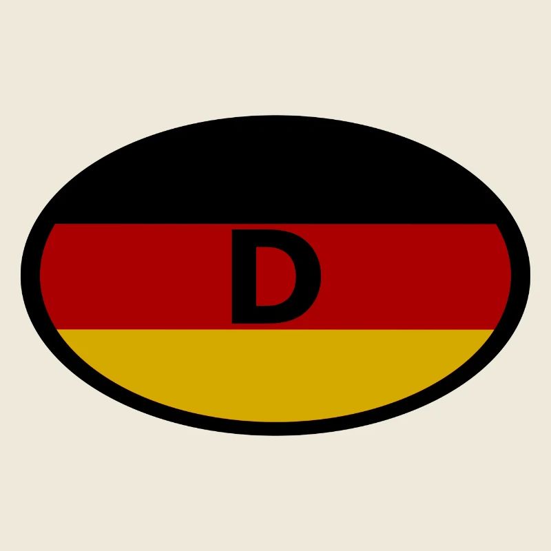 Der Deutschland Auto Aufkleber
