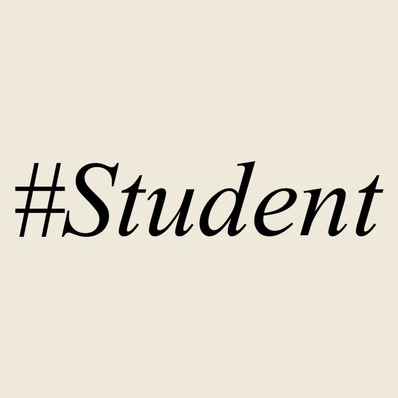 #Student Logo Noir