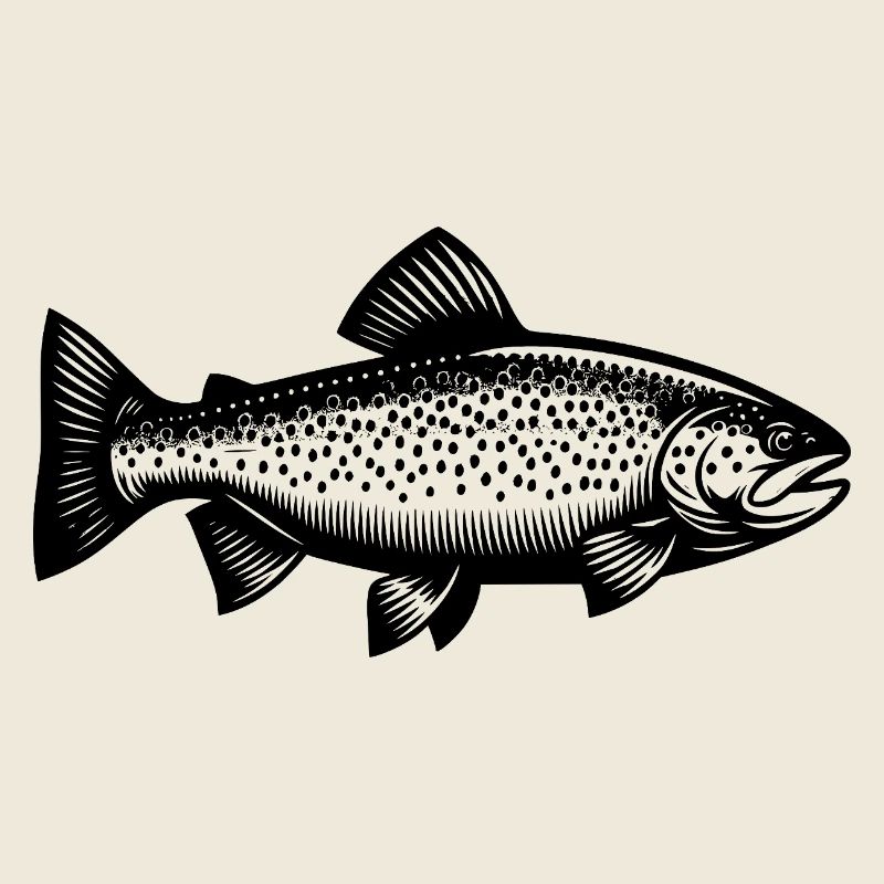 Rainbow Trout - True-to-life predatory fish design