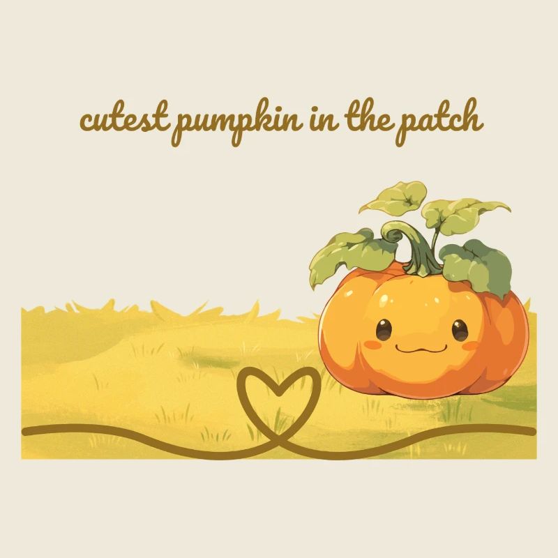 Kürbisliebe im Feld - le pumkin le plus mignon du patch