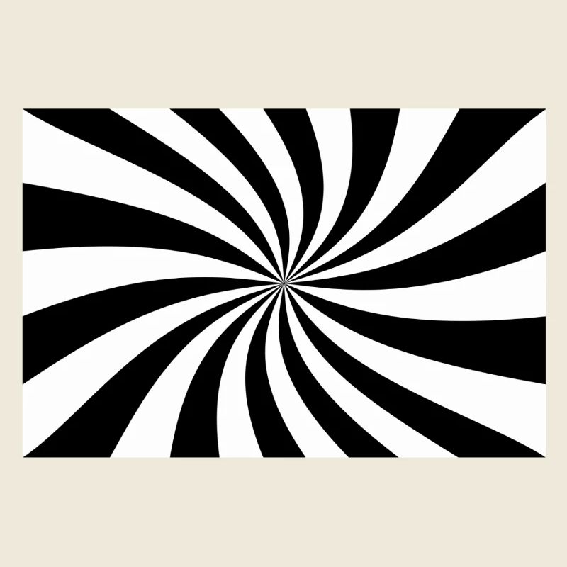 Hypnotische Schwarz-Weiß-Spirale