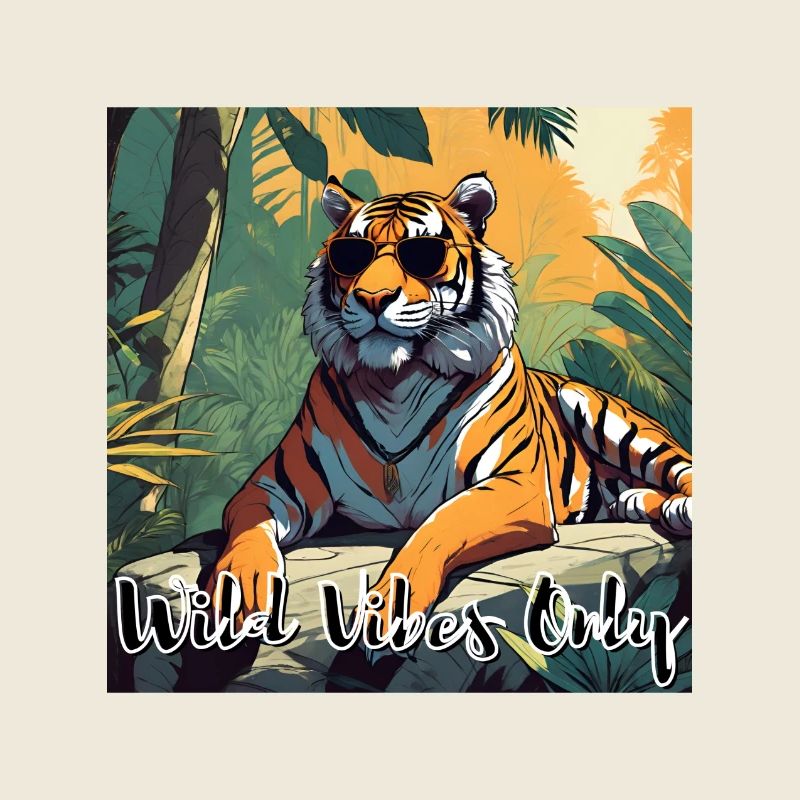 Wild Vibes Only Tiger