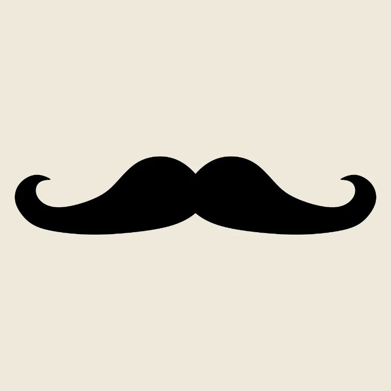 black mustache
