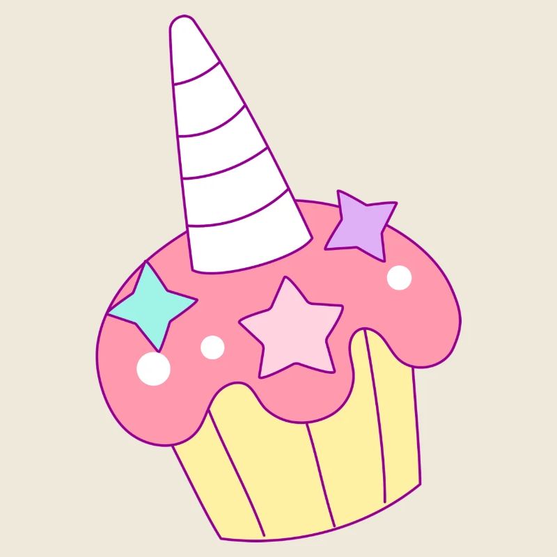 Unicorn muffin