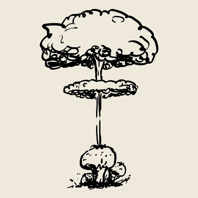 Nuklearer Pollenpilz (Schwarz)