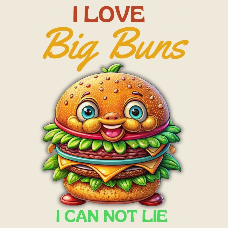 I LOVE Big Buns- lustige Cheeseburger Sprüche