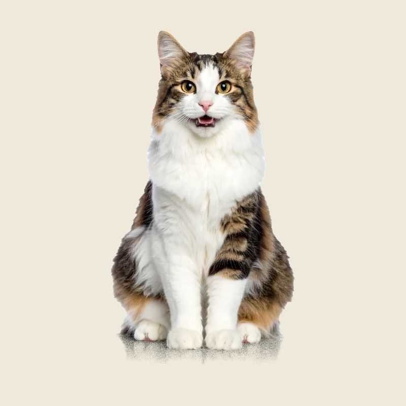 Flauschige Lächelnde Katze – Good Pet Edition